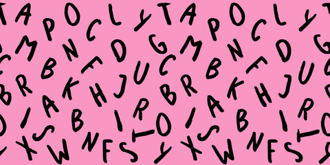 template with the image of keyboard symbols. set of letters. Surface template. pastel purple background. Horizontal image. Banner for insertion into site.