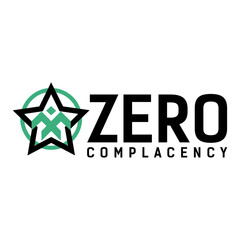 Zero Complacency logo design  