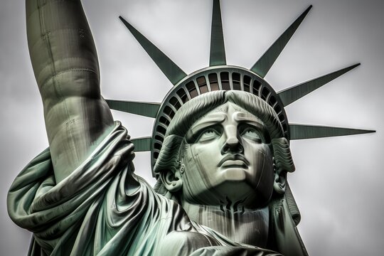 Liberty statue art ny. Generate Ai