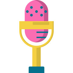 Retro Microphone Illustration