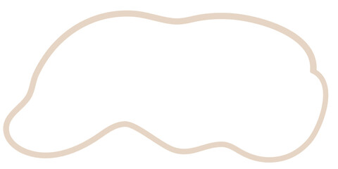 Boho Abstract Outline (Beige) 1