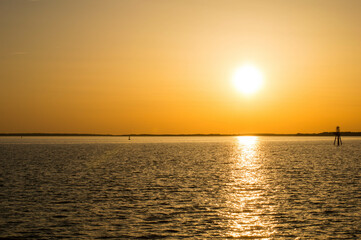 Sunset over the River