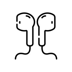 airpods icon vector graphic with colors