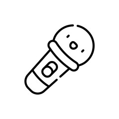 mic icon vector graphic with colors