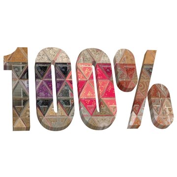 Special 100 percent off icon design. Sale discount tag label for product, super shop, showroom, restaurant, spa, saloon etc. Limited time offer banner with specific amount of discount for any occasion