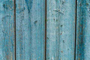 Fototapeta na wymiar Wooden blue planks as texture, pattern, background