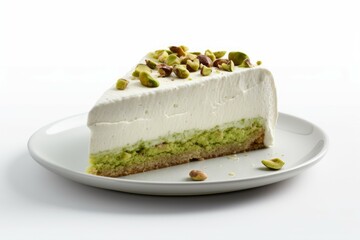 Pistachio cake meal. Generate Ai