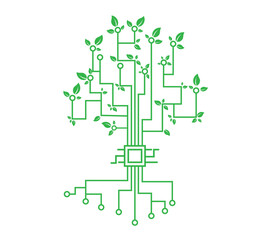 abstract tree with circuit path vector 