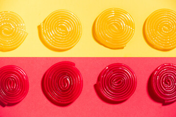 Bunte Lakritze Schnecken