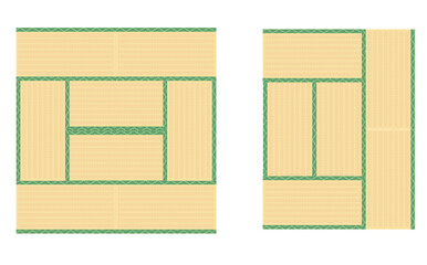 明るい色の八畳と六畳の畳