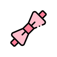 bow icon vector graphic with colors