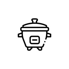 rice cooker icon vector graphic with colors