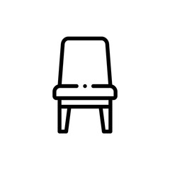 icon chair vector graphic with colors