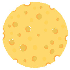 picture painting, line art, cute, top cheese, butter, fraction 1