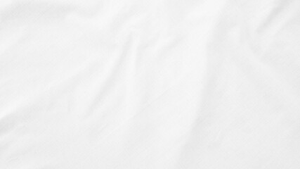 Obraz premium Organic Fabric cotton backdrop White linen canvas crumpled natural cotton fabric Natural handmade linen top view background organic Eco textiles White Fabric linen texture