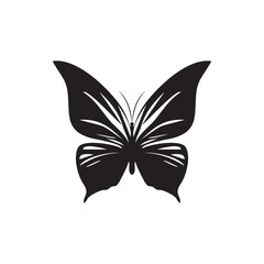 Butterfly Icon, Moth Symbol, Insect Silhouette, Butterflies Pictogram, Butterfly Vector Illustration