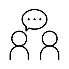 Fototapeta premium Discussion icon