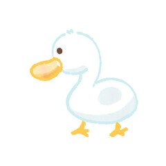 Duck art hand drawing illustration 
