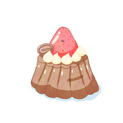 cake with strawberry