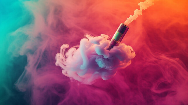 AI generative image about cool, clean and new vapers product background image 