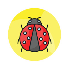 Fototapeta premium Check this carefully crafted vector of ladybug in modern style, easy to use icon