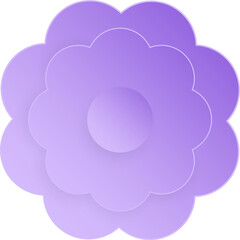 Flower, Element of floral paper cut. Paper cut of flower shape and spring symbol.