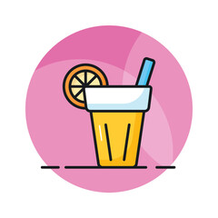 Get hold on this amazing icon of lemonade in editable style, summer drink