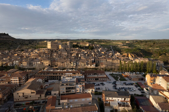 Aerial view of Valderrobres, Teruel, Spain.