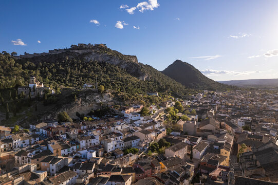 Aerial view of Xativa, Valencia, Spain.