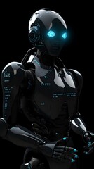 humanoid robot, artificial intelligence. Generative ai