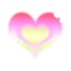 Pink And Red Blurred Heart