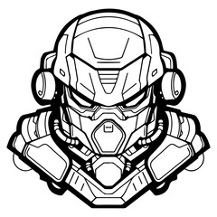 Futuristic alien mascot with vibrant, otherworldly features, wearing a futuristic suit, captivating imagination with a blend of curiosity and extraterrestrial charm