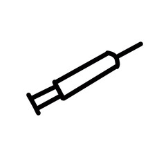 syringe hospital tool medical hand drawn doodle