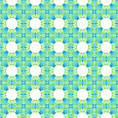 Ikat repeating swimwear design. Green fantastic