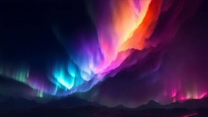 Abstract aurora, natural phenomenon