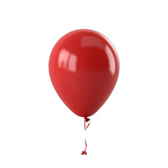 red balloon isolated transparent background