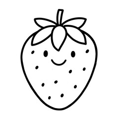 Cute strawberry outline