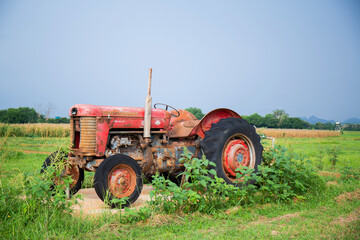 Obraz premium Vintage cars that used to be used in corn fields, sugar cane fields