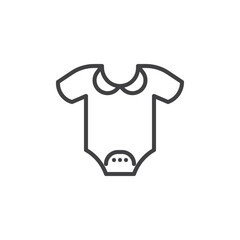 Baby clothes line icon
