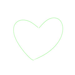 bright hearts of various colors