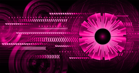 eye cyber circuit future technology concept background