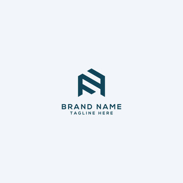 Abstract letter F, FF house logo design vector element.