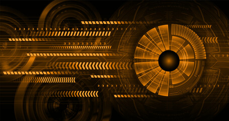 eye cyber circuit future technology concept background