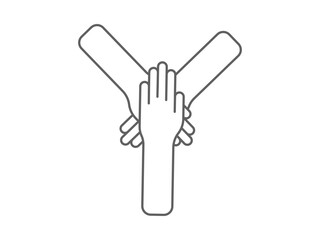 friendship hand icon design