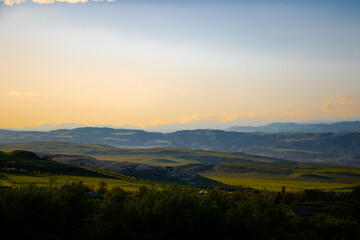 mountain landscape and view, Georgian nature