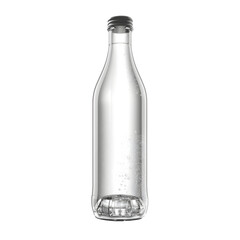 clear bottle isolated transparent background