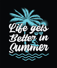 Fototapeta na wymiar summer t-shirt design, summertime, illustration, design, holiday, 