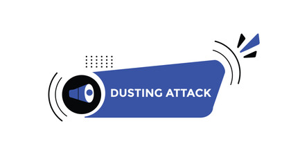 Fototapeta premium Dusting attack button web banner templates. Vector Illustration 