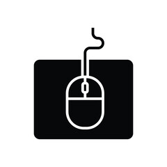 mouse pad icon vector design template in white background © sugeng rawuh