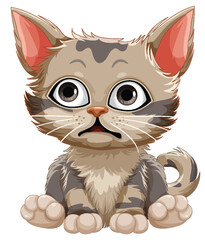 Cute cat cartoon character